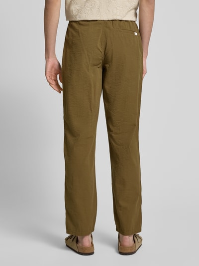 Forét Regular Fit Hose mit elastischem Bund Modell 'CALM' Khaki 5