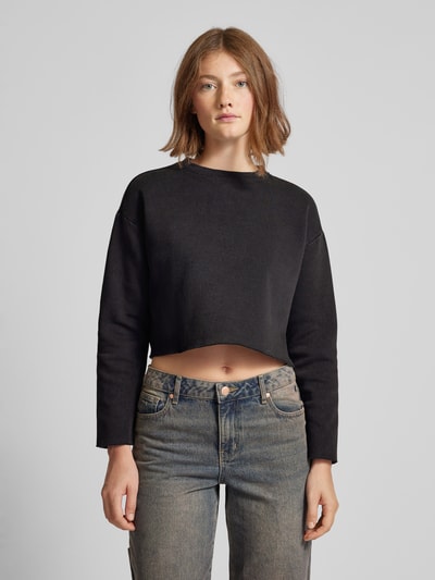 Only Cropped Sweatshirt Modell 'CALLIE' Anthrazit 4