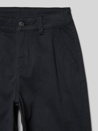 Tom Tailor Baggy Fit Chino aus Baumwoll-Mix mit Weitenregulierung innen Black 2