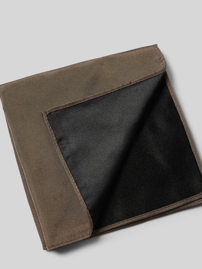 Cinque Strik en pochet van zijde, model 'PIO' Middenbruin - 3