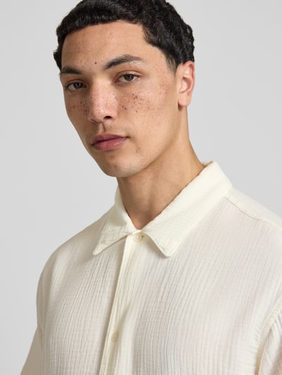 JACK & JONES Regular Fit Freizeithemd mit Kentkragen Offwhite 3