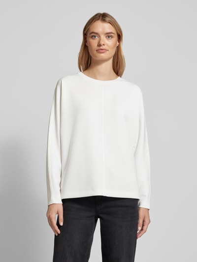 s.Oliver RED LABEL Sweatshirt met deelnaden Offwhite - 4