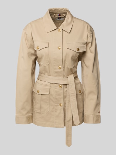 Tommy Hilfiger Regular fit overhemdjack met goudkleurige knopen Zand - 2