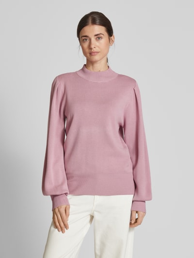 YAS Strickpullover mit Turtleneck Modell 'FONNY' Rose 4