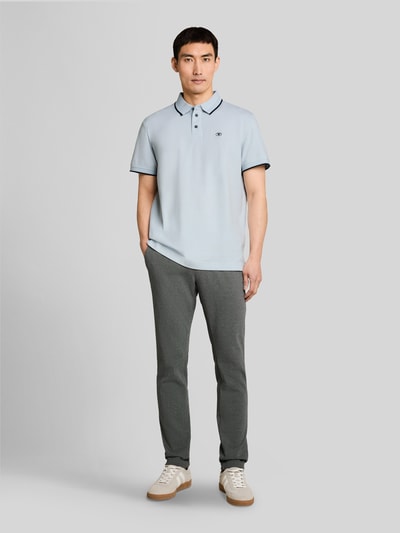 Tom Tailor Regular Fit Poloshirt aus reiner Baumwolle Hellblau 1
