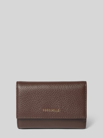 Coccinelle Portfel z aplikacją z logo Ciemnobrązowy 1