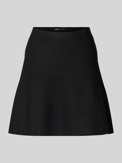 Only Spódnica mini o rozkloszowanym kroju z efektem prążkowania model ‘COCO’  Czarny 2