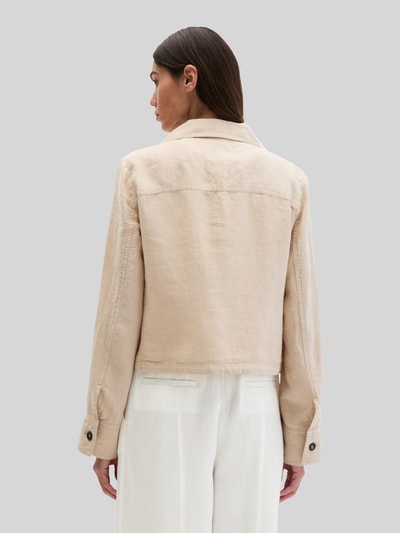 Marc O'Polo Relaxed Fit Kurzblazer aus reinem Leinen Sand 5