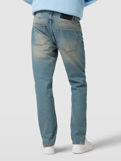 Pegador Jeansy z wyhaftowanym logo model ‘CARPE’ Jeansowy niebieski 5