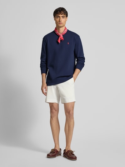 Polo Ralph Lauren Classic fit shirt met lange mouwen en labelstitching Marineblauw - 1