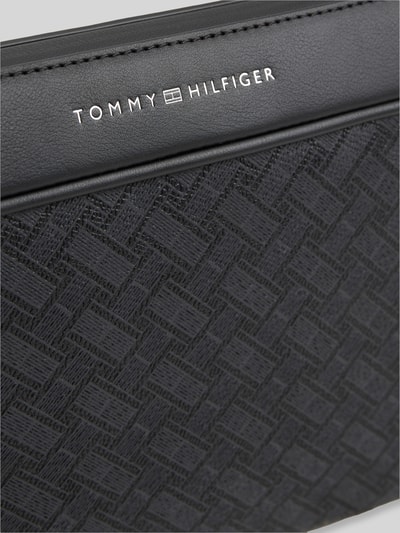 Tommy Hilfiger Kulturbeutel/ Kosmetiktasche mit Logo-Schriftzug Modell 'MODERN MONOGRAM POUCH' Black 2