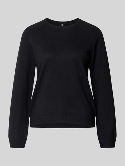 Pieces Regular fit pullover met raglanmouwen, model 'BREE' Zwart - 2