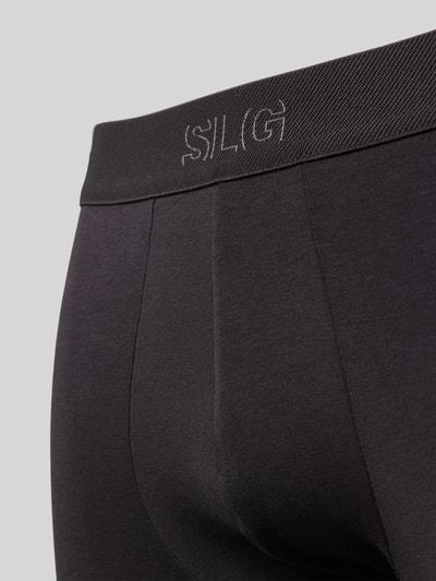 SLG Boxershort met logostitching in een set van 2 stuks, model 'Sloggi' Antraciet - 2