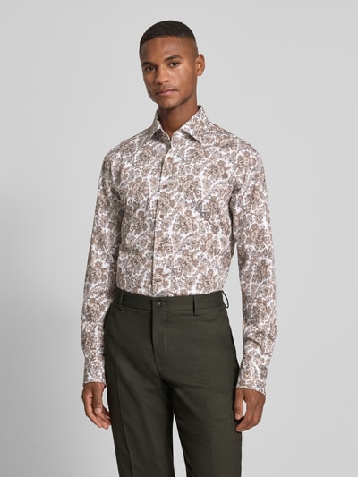 ETERNA Modern Fit Freizeithemd mit Kentkragen Sand 4