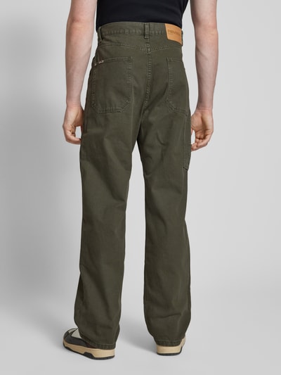 REVIEW Regular fit chino met steekzakken Olijfgroen - 5