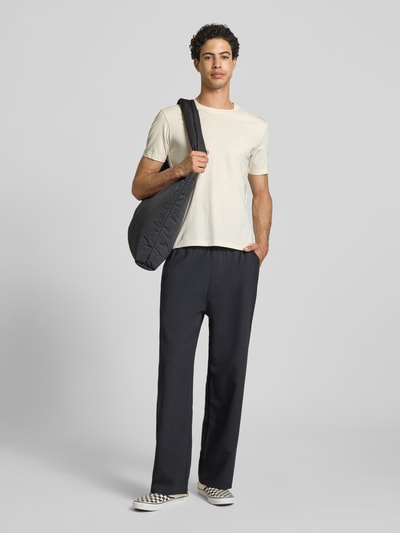 Champion T-Shirt mit Label-Stitchings und Rundhalsausschnitt Offwhite 1