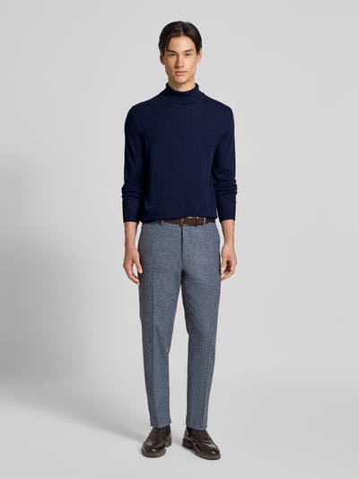 Christian Berg Men Rollkragenpullover aus Wolle-Kaschmir-Mix Marine 1