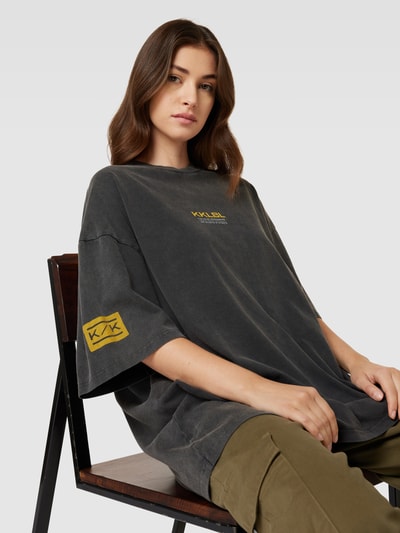 Karo Kauer Oversized T-Shirt mit Label-Print Black 3
