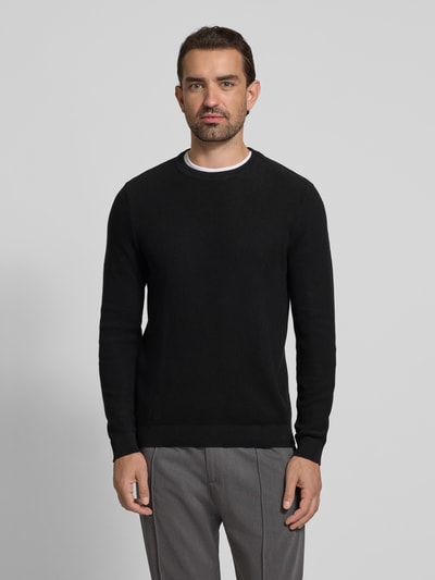 MCNEAL Strickpullover mit gerippten Abschlüssen Black 4