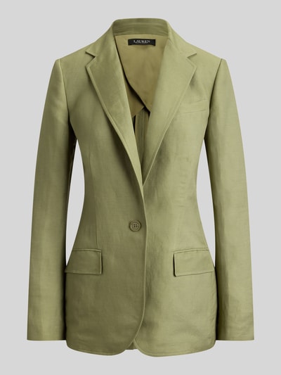 Lauren Ralph Lauren Regular Fit Blazer aus Leinen-Mix Khaki 2