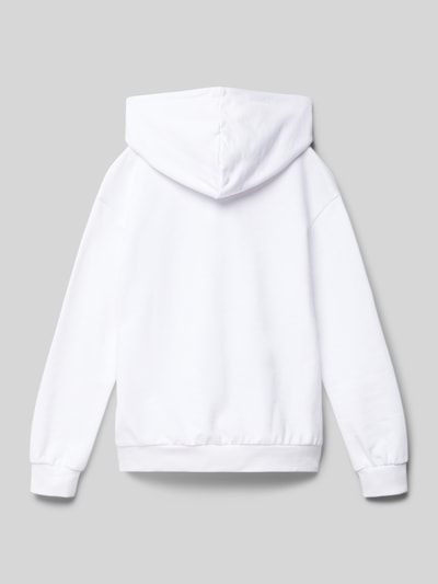 Guess Hoodie mit Label-Stitching in metallic Weiss 3