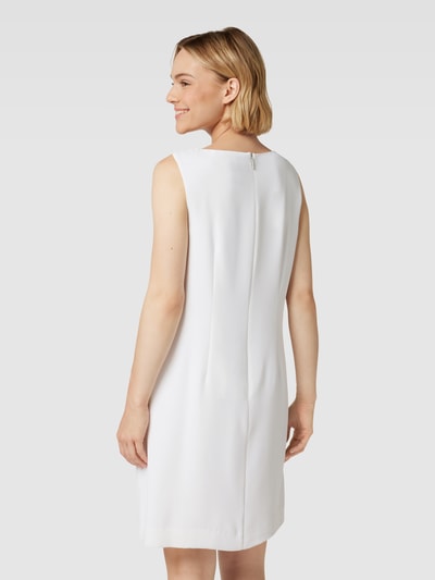 comma Minikleid mit Kellerfalten Weiss 5