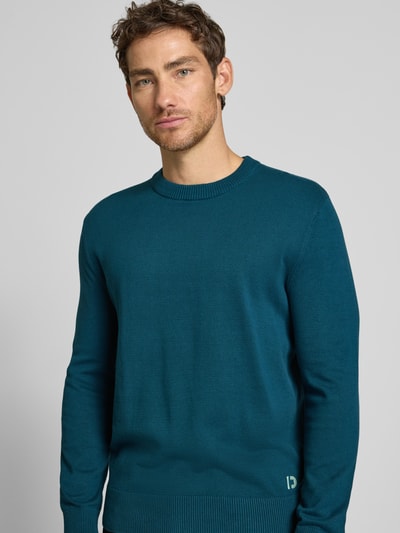 Tom Tailor Denim Regular Fit Pullover aus reiner Baumwolle Dunkelgruen 3