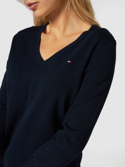 Tommy Hilfiger Poloshirt van piqué  Donkerblauw - 3