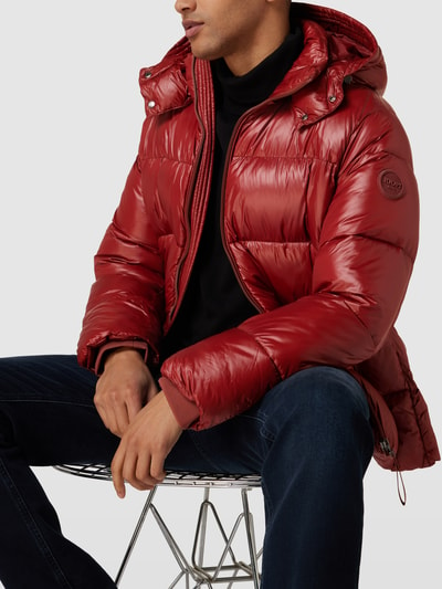 JOOP! Jeans Steppjacke mit abnehmbarer Kapuze Modell 'YOSHAS' Rot 3