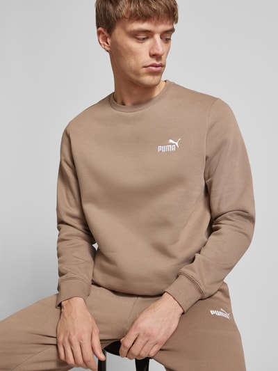 PUMA PERFORMANCE Sweatshirt mit Label-Stitching Taupe 3