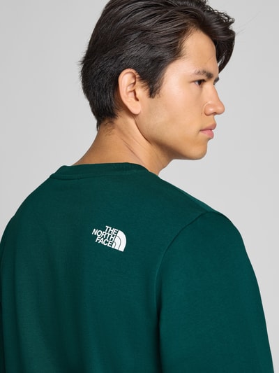 The North Face Sweatshirt mit Label-Print Petrol 3