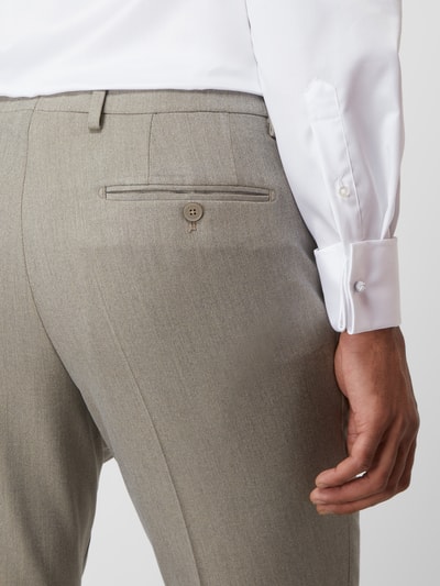 Pierre Cardin Pantalon met stretch, model 'Ryan' - 'Futureflex' Roodbruin - 3