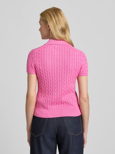 Polo Ralph Lauren Bluzka z dzianiny z wyhaftowanym logo Mocnoróżowy 5