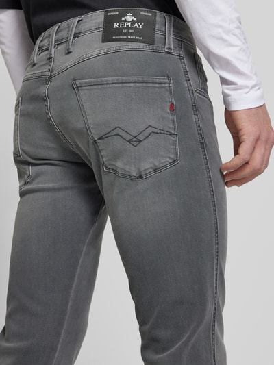 Replay Slim Fit Jeans ANBASS Mittelgrau 3