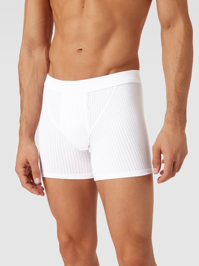 Schiesser Boxershorts mit Ripp-Optik im 2er-Pack Weiss 3