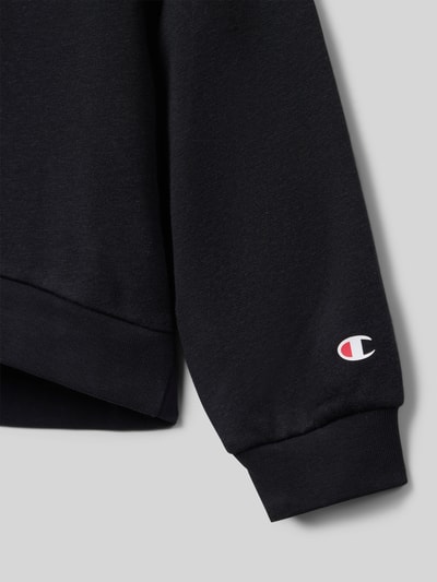 CHAMPION Bluza z wyhaftowanym logo Czarny 2