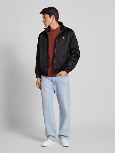 Calvin Klein Jeans Bomberjack met logoprint Zwart - 1