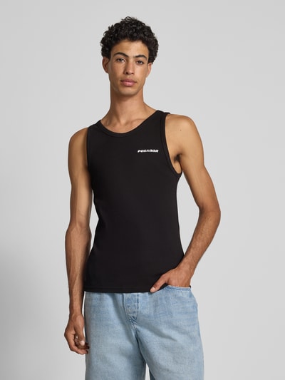 Pegador Tanktop mit gerippten Abschlüssen Black 4