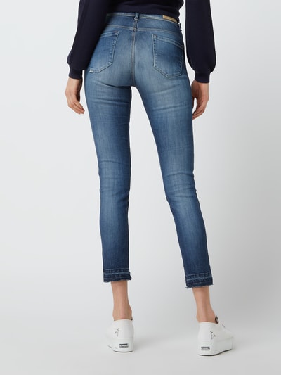 SALSA Jeans Cropped Skinny Fit Jeans mit Stretch-Anteil  Dunkelblau 5