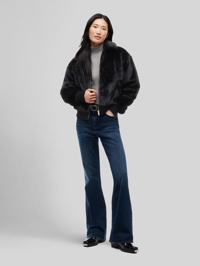Tommy Jeans Kurtka z pluszu z zamkiem błyskawicznym Czarny 1