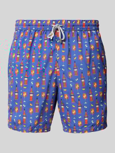 Zeybra Badehose mit elastischem Bund Modell 'SPRITZ' Blau 1