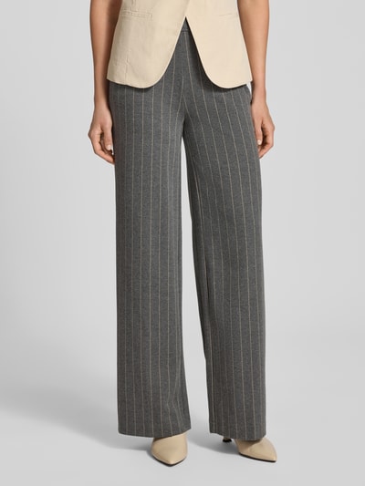 Christian Berg Woman Wide leg stoffen broek met steekzakken Middengrijs - 4