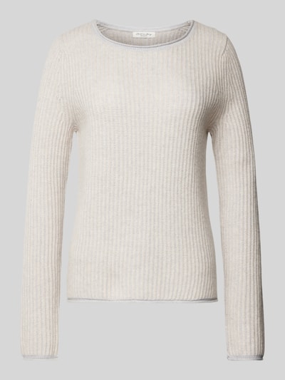 Christian Berg Woman Kasjmier pullover met effectgaren Beige gemêleerd - 2