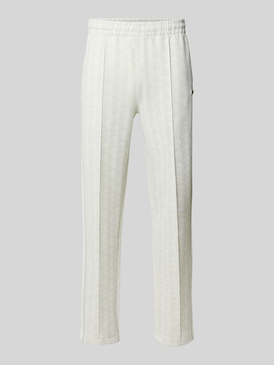 Lacoste Regular Fit Sweathose mit Baumwoll-Anteil Offwhite Melange 1
