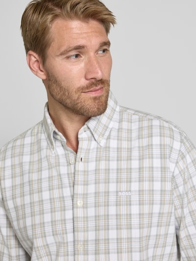 BOSS Orange Regular Fit Freizeithemd aus Baumwoll-Viskose-Mix Modell 'Ricoplus_M' Weiss 3