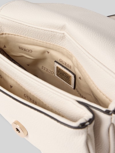 Guess Handtasche mit Label-Applikation Modell 'CALEBRA' Ecru 5