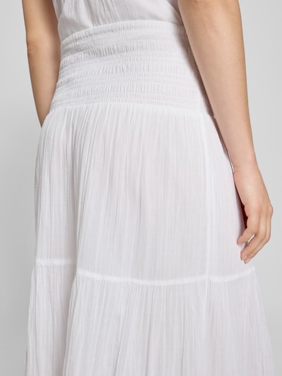 Gina Tricot Maxirock im Stufen-Look mit elastischem Bund Weiss 3