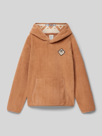 Roxy Hoodie mit Label-Stitching Modell 'MY OH MY' Camel 1