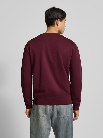 CHAMPION Sweatshirt met labelstitching en ronde hals Bordeaux - 5