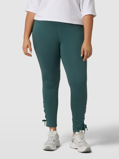 Adidas Originals Plus Plus size legging met logopatch Flessengroen - 4